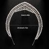 Glinting Rhinestones Headband Luxurious Pearls for Pageant Prom Bridal Wedding Bridal Wedding Hair Accessories