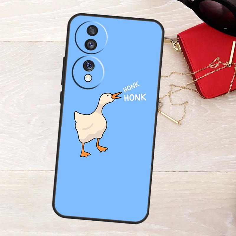 Funny Cartoon Duck Case For Honor Magic 8 5 6 7 Lite 50 70 90 200 400 Pro X8b X8c X9a X9b X9c X9d Win RT Cover