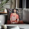 Fashion FFfrantisek Kupkaed Cushion Cover Antidustmite Pillowcase Invisible Zipper Silky Short Plush Sofa Cushion Cover
