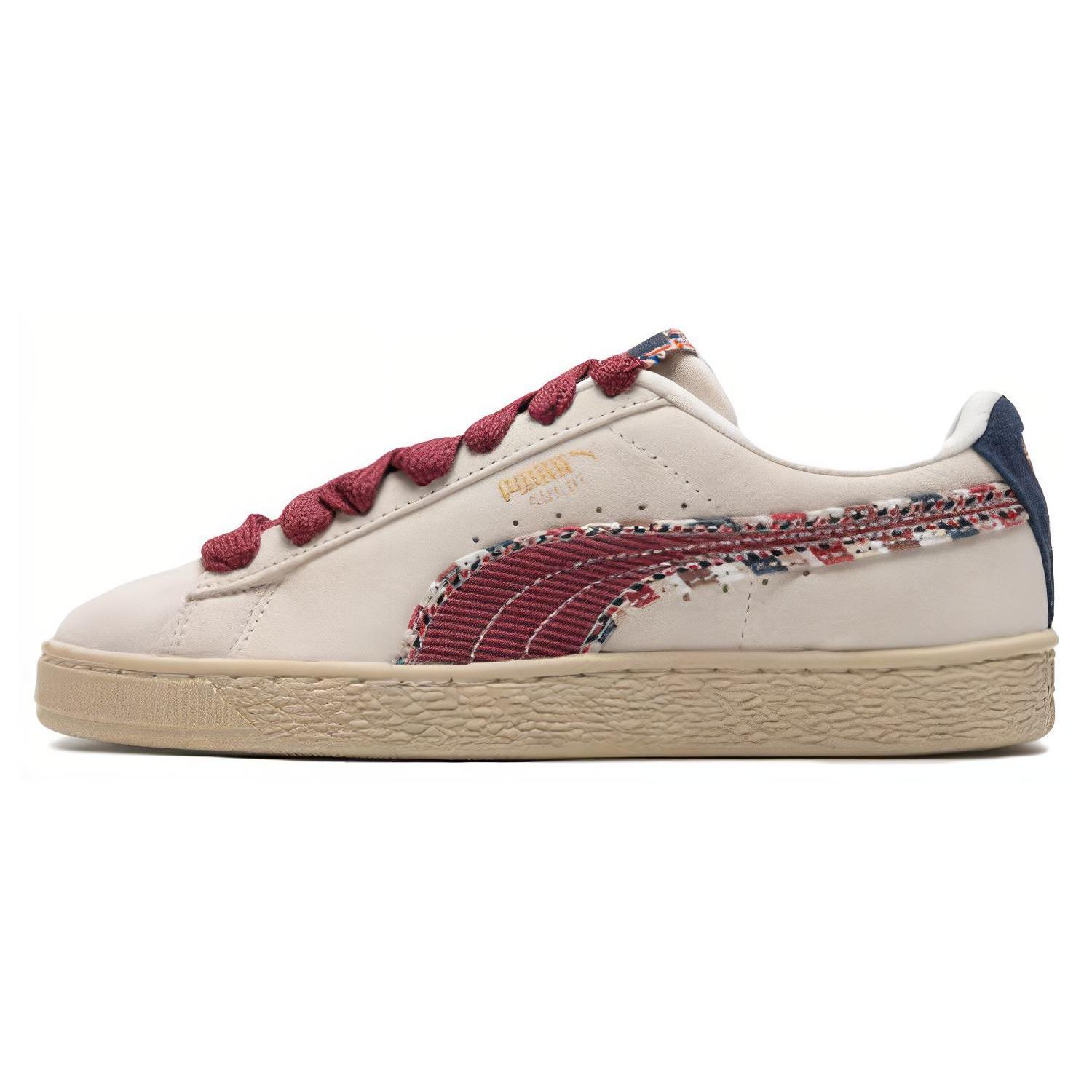 

New PUMA Suede Bz Fringe white Red Navy 398673-01 43