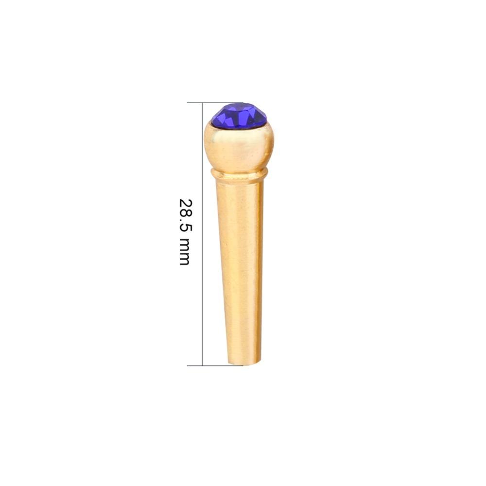 6PCS Metal Music Instrument Parts Fixed Cone Guitar Accessories Guitar Bridge Pins Guitar