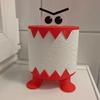 Toilet Roll Holder Paper Rack Cartoon Shape Universal Easy to Install Bathroom Free Standing Countertop Tissue Holder