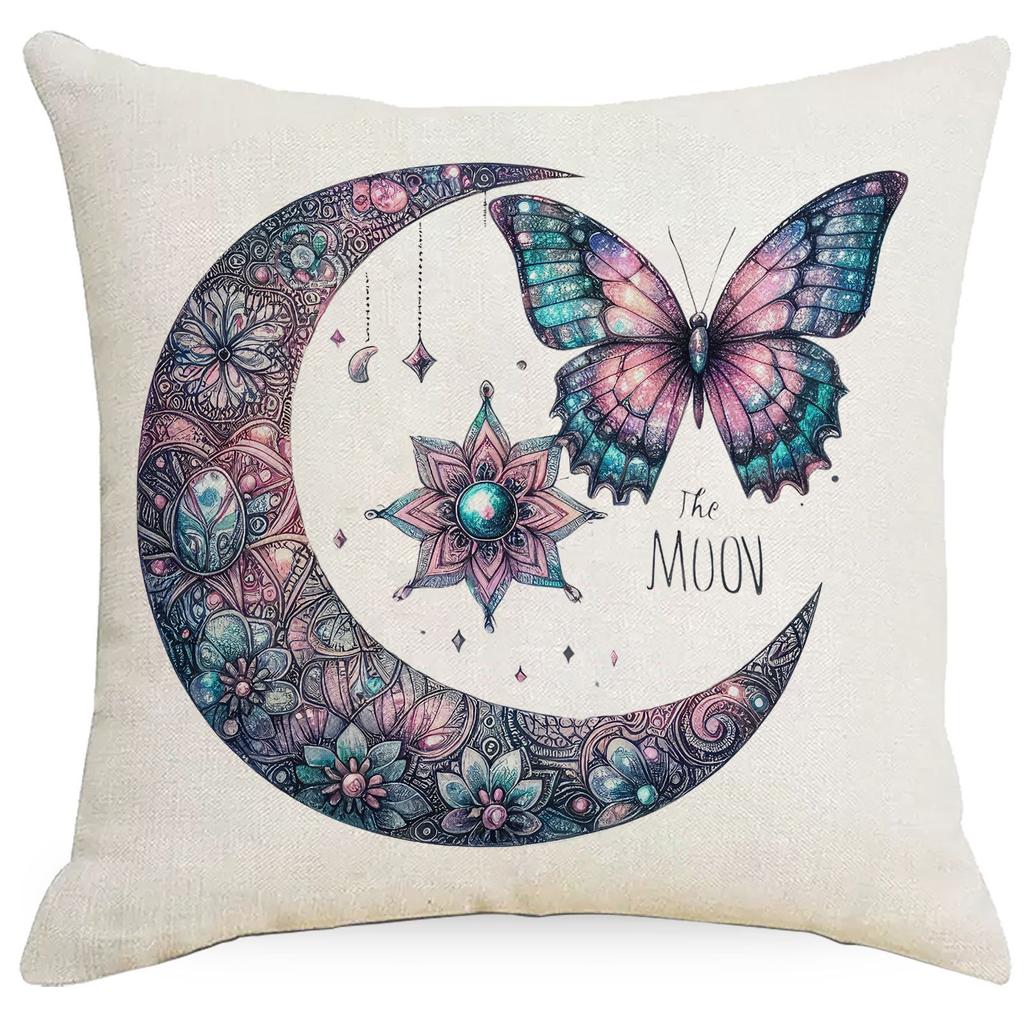 Fantasy and Mysterious Moon Printed Sofa Pillow Living Room Decorative Seat Cushion Pillow