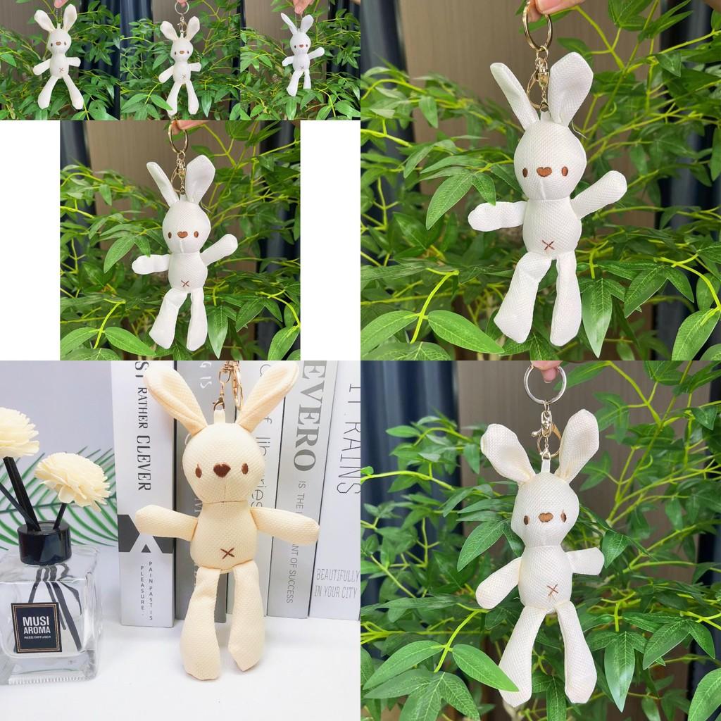 Adorable Miniature Corn Rabbit Plush Toy Keychain Doll Soft Stuffed Animal