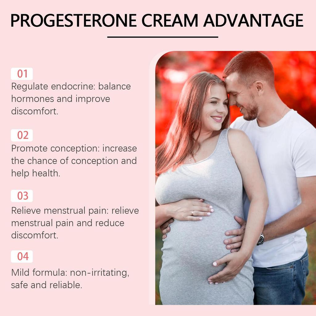 Wiieey Progesterone Treatment Milk Moisturizing and Nourishing Relief Improvement Gentle Nourishing Skin Body Balancing Treatment Milk