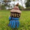 Home Decoration Resin Halloween Witch Sculpture Funny Cute Gnome Statues Waterproof Creative Garden Dwarf Figurine Gift