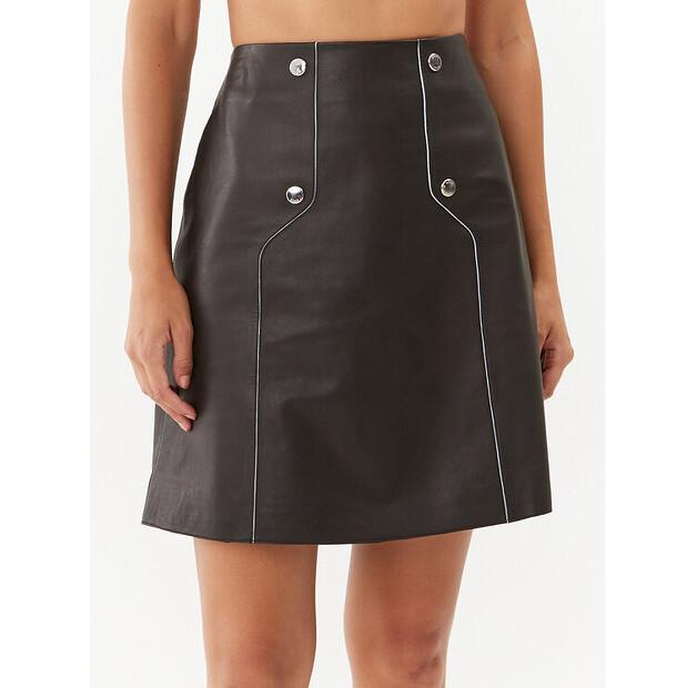 BOSS Seminta Leather Skirt