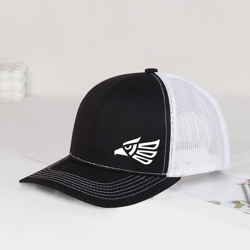 Eagle Logo Trucker Cap Breathable mesh lining, comfortable adjustable buckle closure, lightweight Bold modern style, cool and tr