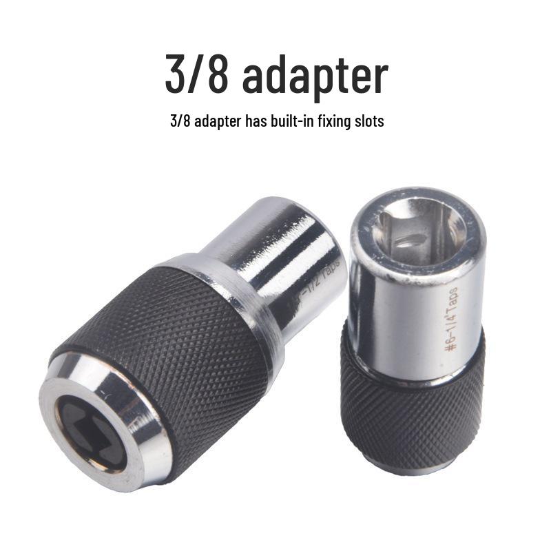 Adjustable M3-M12 Ratchet Tap Wrench with Reamer Sleeve