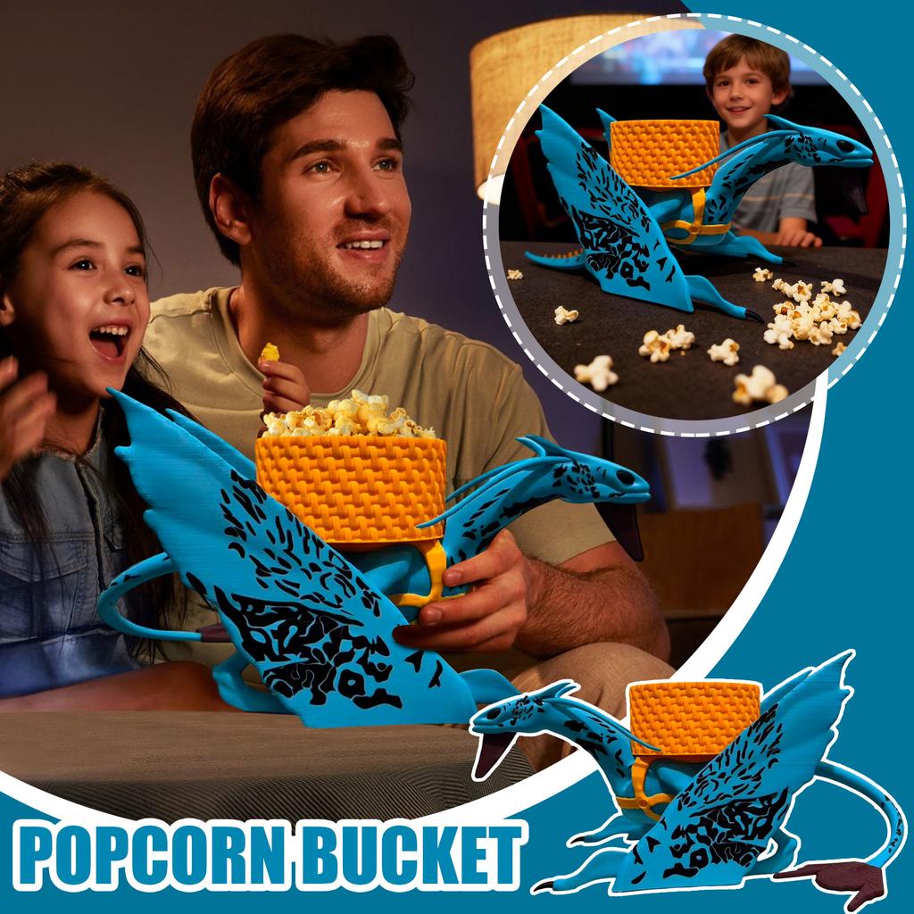 Film Karakterlerini Çevreleyen Patlamış Mısır Kovası