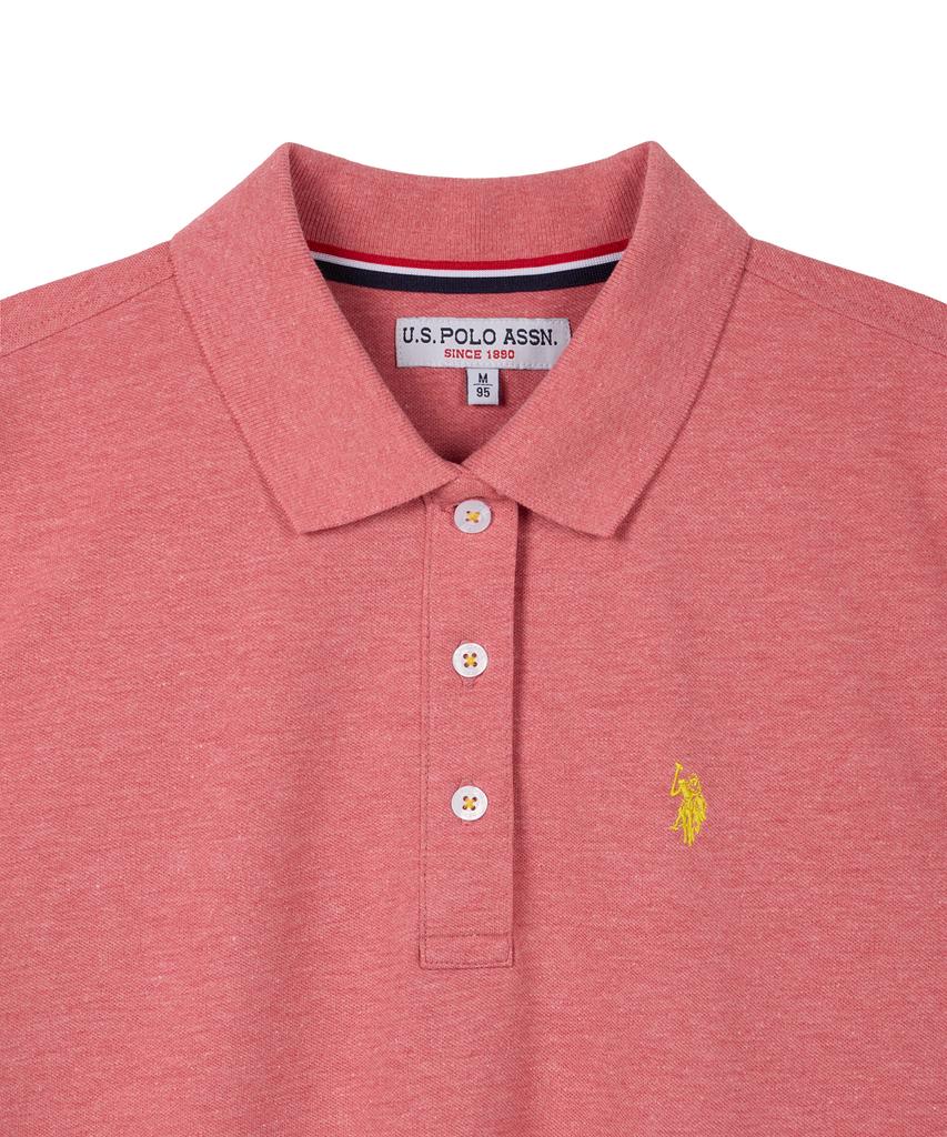 USPOLOASSN Summer Polo Shirt_Melange Pink