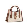 Gabby Polyurethane One Shoulder Handbag, Crossbody Bag Small Women's Vanilla White & Brown 35S3G5GS5B-150