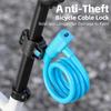 Portable Bicycle Safety Lock Steel Cable Lock AntiTheft Elasticity Lock Road Bike Steel Wire Lock