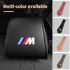 Hot 2025 2PCS Leather Car Seat Headrest Protective Cover Accessories For BMW M Power Sport M3 M5 E90 E39 F30 F10 E87 X3 X4 X5 X6