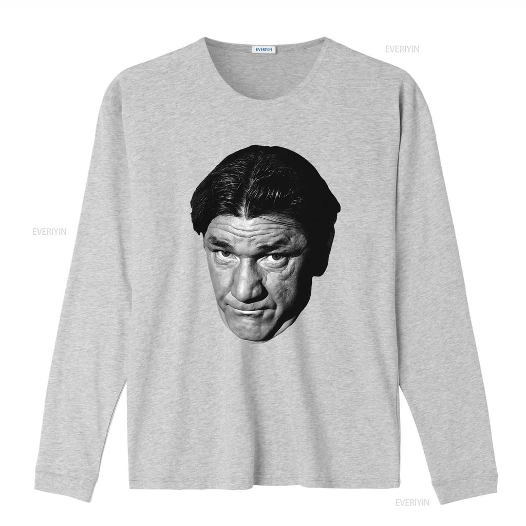 Vintage Black White Funny Classic Comedy Actor Portrait Print Casual T Shirt Vintage Washed Graphic Stretched Streetwear