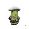 Creative New Halloween Skull Mushroom Sculpture Monster Resin Crafts Funny Home Garden Decorations Office Desktop Miniatures