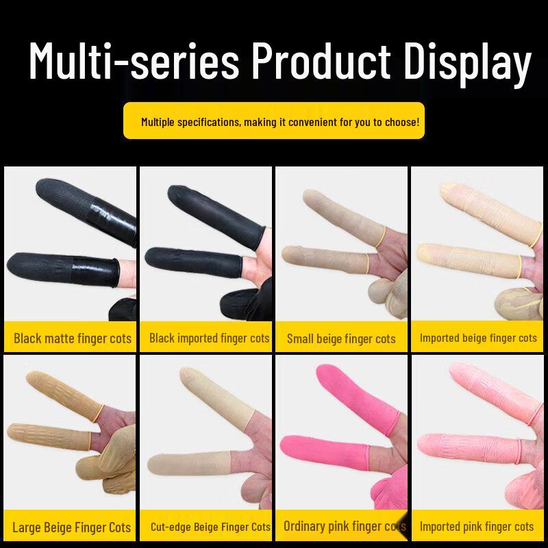 Chahua Disposable Latex Rubber Finger Cots
