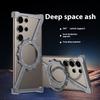 Z Shape Titanium Metal Case ,For Samsang Galaxy S25 S24 S23 S22 Ultra Aluminum Alloy Bumper Magnetic Rotation Holder Cover