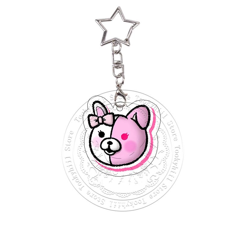 Danganronpa Acryl Schlüsselanhänger Toko Tsumiki Monokuma Exquisiter Schüler Anime Cartoon Taschenanhänger Chibi Dekor Zubehör Anhänger