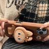 Kawaii 3D Monsters Cover for iPhone 16 15 14 13 12 11 Pro Max 16 15 14 Plus With Stand Holder Soft Silicone Case