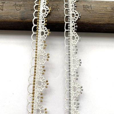 4m/13.12ft Each Pack Lace Sewing Embroidery Trims White Big  Wide Ribbons Curtain Curve Accessory Handmade DIY Craft Flower Bra Dress Gowns Decoration