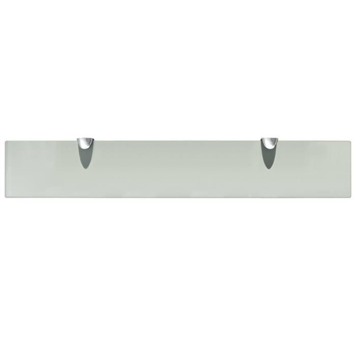 VidaXL Étagères murales 2 pcs Verre 60x10 cm 8 mm