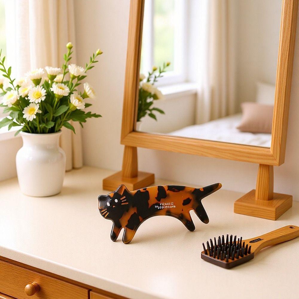 Acetic Acid Animals Hairpin Small Cute Side Clip Personalized Cat Shaped Hair Clip  Vacation