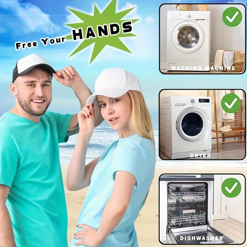 Washing Machine Hat Washing Protector Hat Cleaning Machine Washable Laundry Bag Anti-Deformation Secure Hat Storage Solution