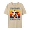 Cow I M Not Clumsy The Floor Just Hates Me The Table Graphic T Shirts Men Cotton Short Sleeve T-Shirt Big And Tall Letter