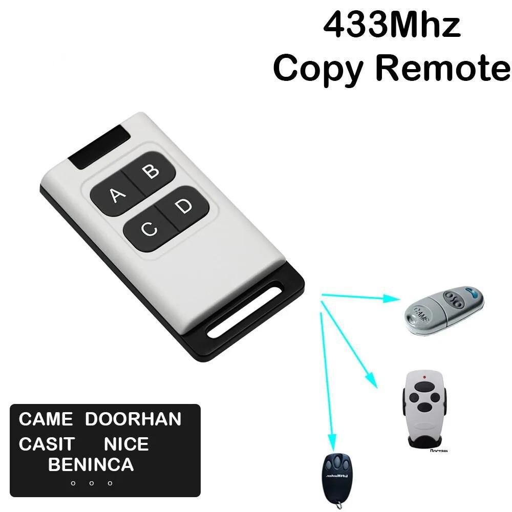 433MHz Universal RF Remote Control Learning Code Transmitter for Garage Door 2/4 Channels Cloning Duplicator