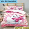 3PCS Custom Name Elegant White Cat Bedding Set, Bedding Set Including 1pc Duvet Cover And 2pcs Pillowcases for Bedroom,Dormitory Gift