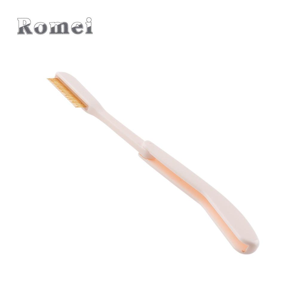 Foldable Portable Steel Pin Eyelash Comb & Brush