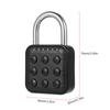 Combination Lock for Locker 6 Digit Waterproof Smart Code Padlock for Outdoor Use Combo Padlock for