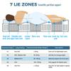 Colchón de Muelle Ensacado de 7 Zonas 90x200 cm H3, Espuma Fría de 25 cm de Altura, Elasticidad Puntual Ergonómica y Transpirable, Certificado OEKO-TEX, para Personas que Duermen Solas