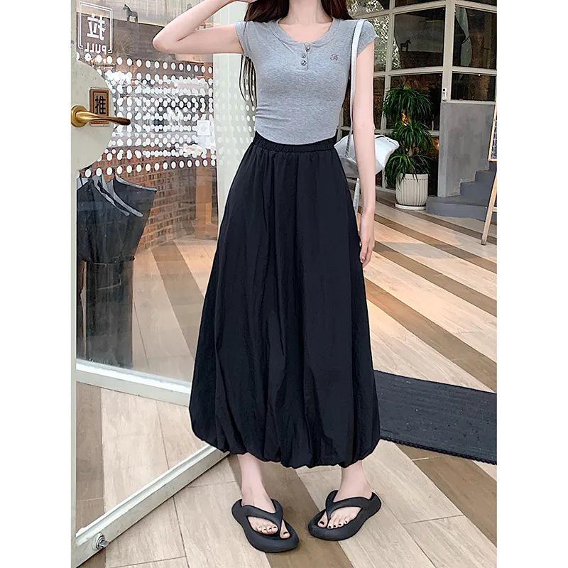 2025 Trendy Puffy Floral Lantern Skirt - Summer High Waist, Slim Fit Yamamoto Style