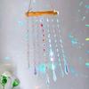 Brass Crystal Rainbow Crystal Hanging Pendants Suncatcher Moon Catcher Stained Glass Wind Chimes Home Garden Decor Kristalle