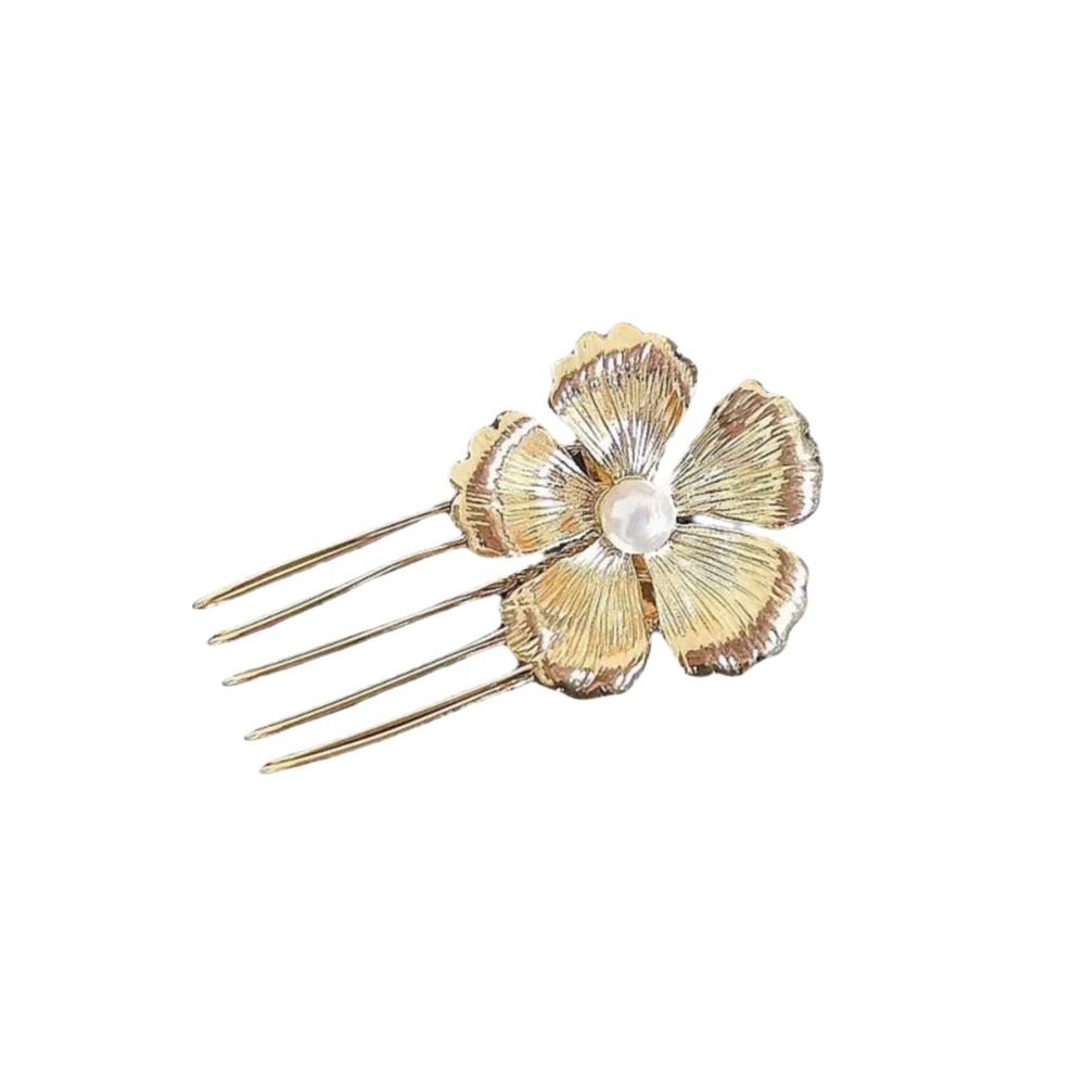 

Золотой гребень для волос, сплав, аксессуар для волос, роскошная заколка для волос в придворном стиле для женщин M