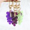 Grape Pendant Keychain Hanging Keyring Ornament Gift for Fashion Enthusiasts