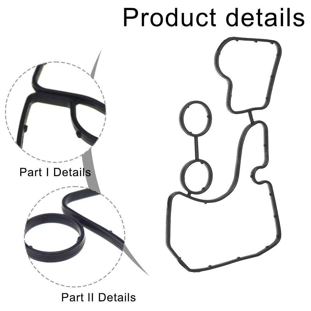 C44444444444444ar Engine Oil Cooler Gasket Seal Sealing Gasket For TOiadiatBas9117070B 059117070 For A6 A7 A8 For Q5 For Q7 3.0L
