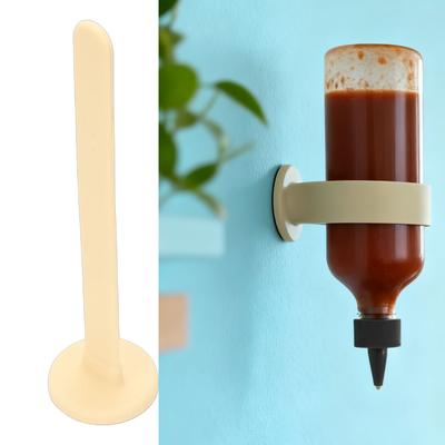  2PCS Upside Down Bottle Holder Silicone Wall Mounted Inverted   Prevent Drop for Refrigerator Pantry 