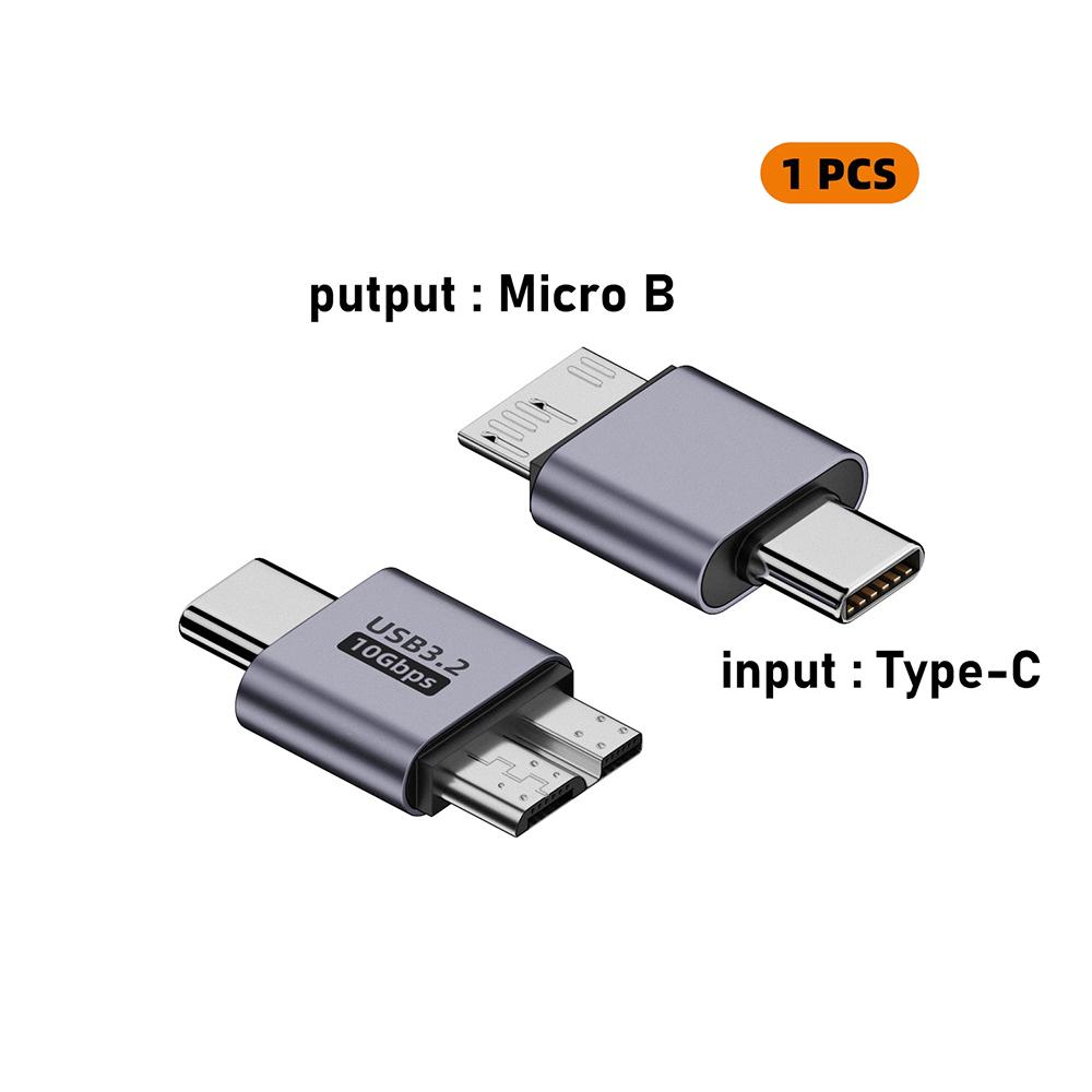 USB C to Micro B Extender Adapter 10Gbps USB3.0 Type C Female to Micro B Cable Extender for Laptop Phone Hard Drive Disk Samsung