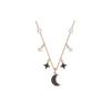 Swarovski Symbolica Faux Crystal Stone, Rose Gold Tone Plated Necklaces Womens Black