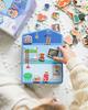 DJECO Magnet in the House Magnetic Toy Dollhouse Toy Furniture Interior Magnetic Wooden Educational Toy Puzzle Pretend Play Ages 2, 3, 4, 5 (DJ03089)