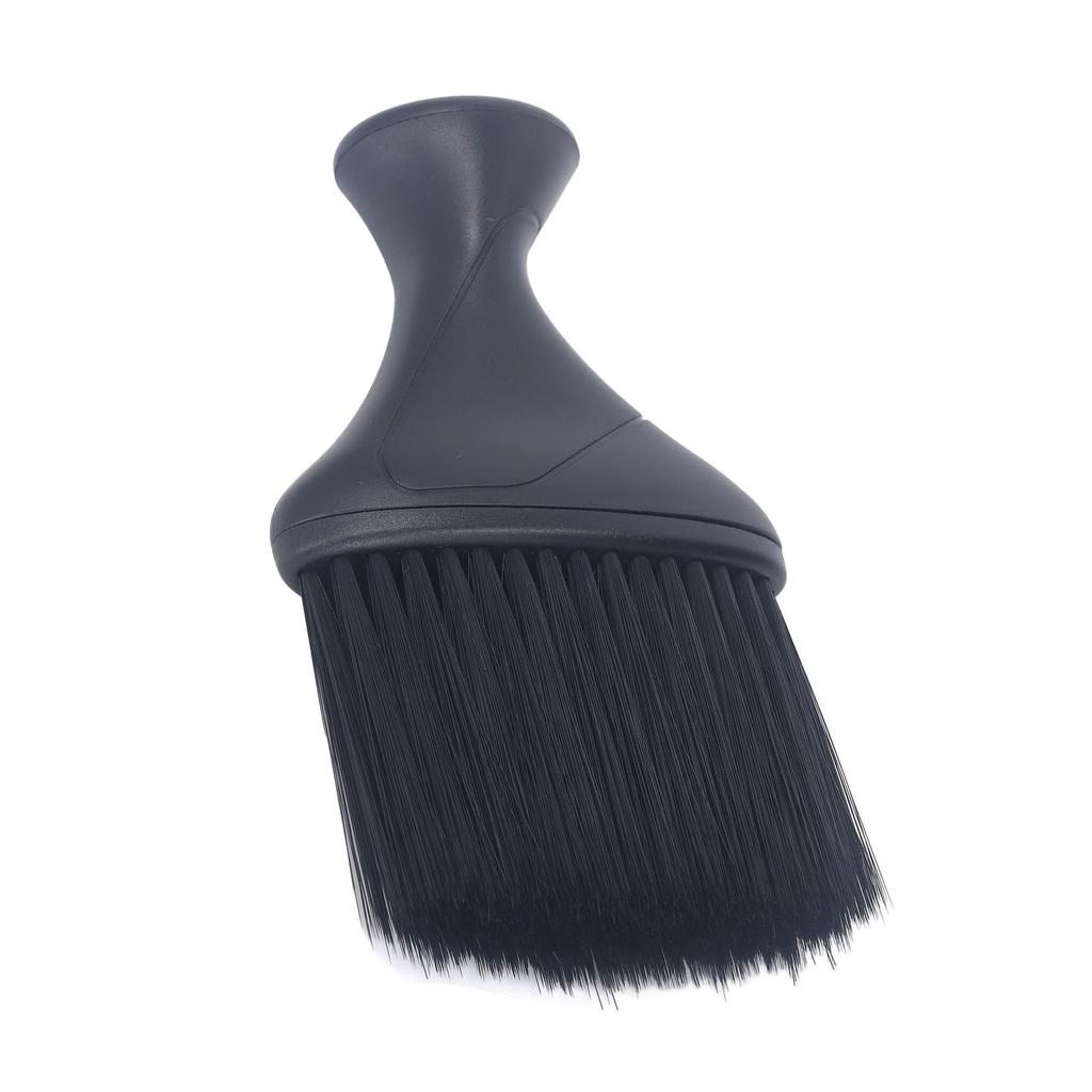Neck Duster Cleaning Brush Black Oblate Neck Hairbrush Soft Nylon Barber Duster Brush