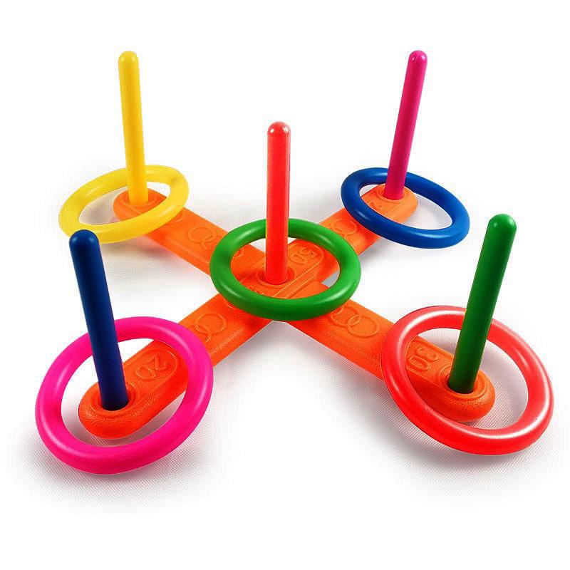 

Набор для метания колец Детский Крест 5 колец Креативная Веселая Образовательная Фитнес-игрушка