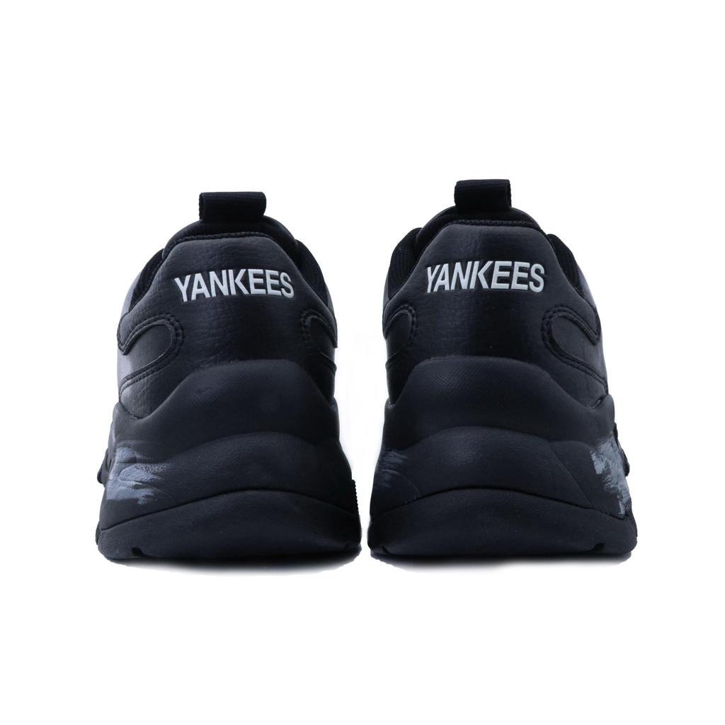 MLB Big Ball Chunky Abrasion Resistant Height Increasing Low top Chunky Sneakers Unisex Black White 3ASHC101N-50BKL(Team147-)