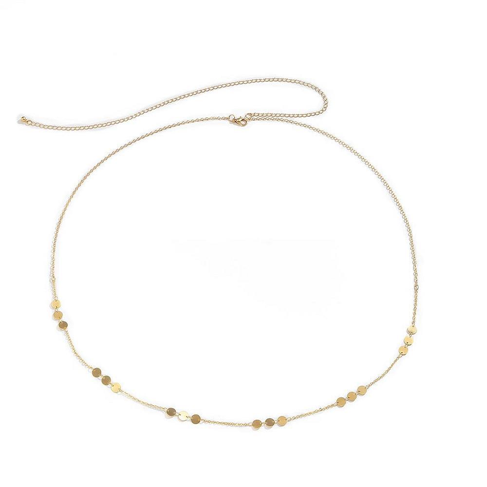 Fashion geometric cool style metal trendy accessories, women s casual sexy sequined waist chain