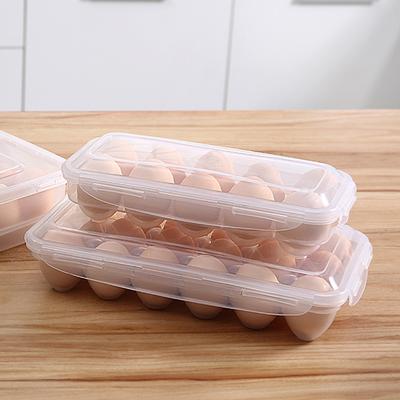 18/10 Fächer Eieraufbewahrungsbox Transparentes Eiertablett Behälter Küche Kühlschrank Organizer Eierspender Frischhaltung