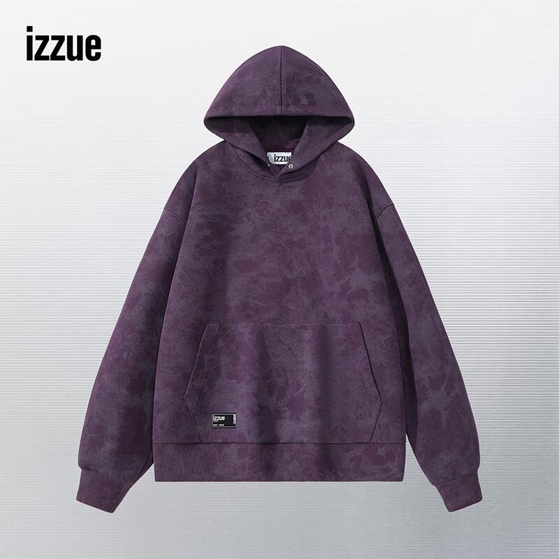 Izzue IT Men's Spring/Autumn Tie-Dye Hooded Sweatshirt