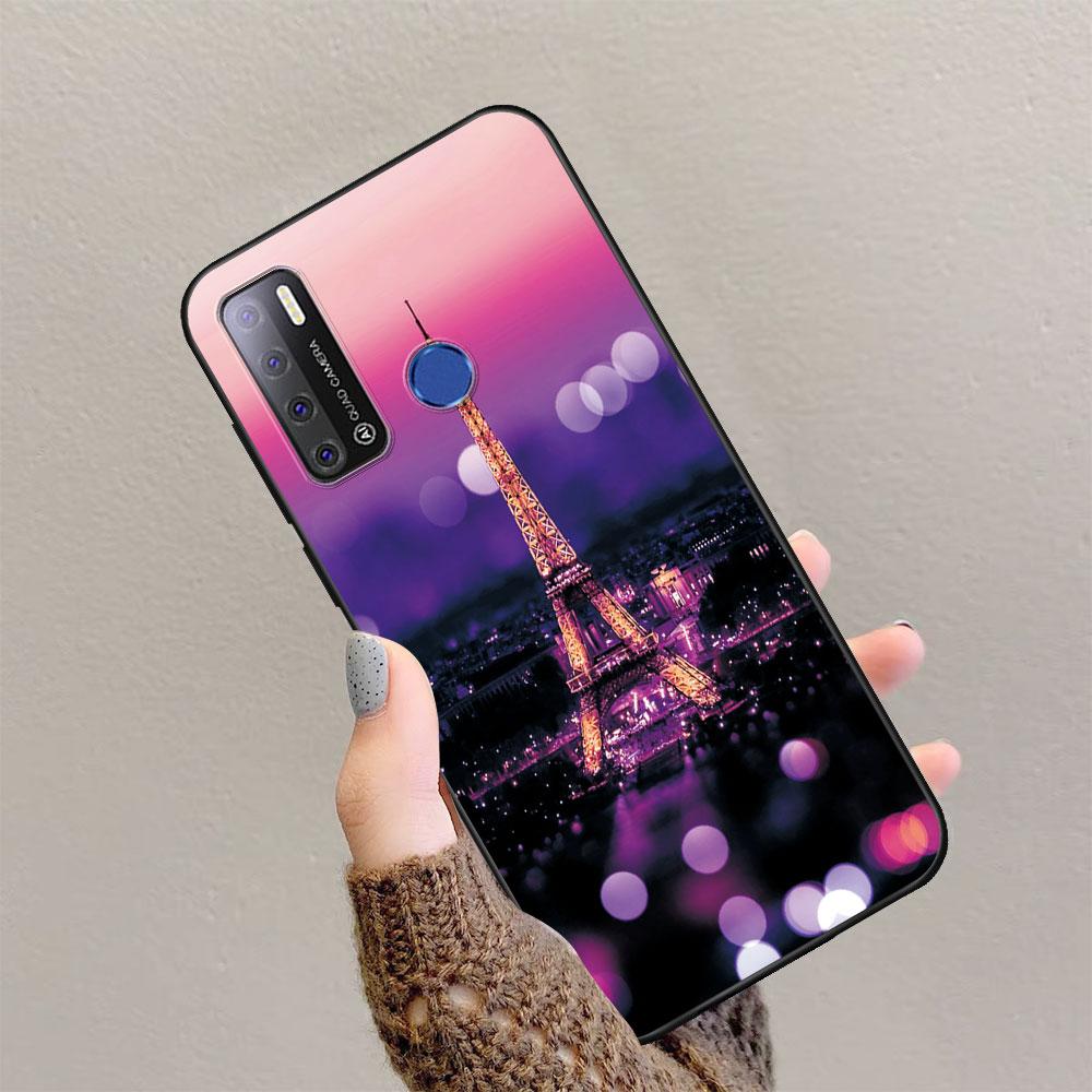 For Tecno Pouvoir 4 Case Soft Silicon Phone Cover For Pouvoir 4 Case For For Tecno Pouvoir 4 Cover Coque Bumper Fashion Cute